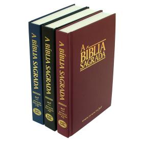 Portugais brésilien, Bible ACF, grand format,  noire - Almeida Corrigida Fiel