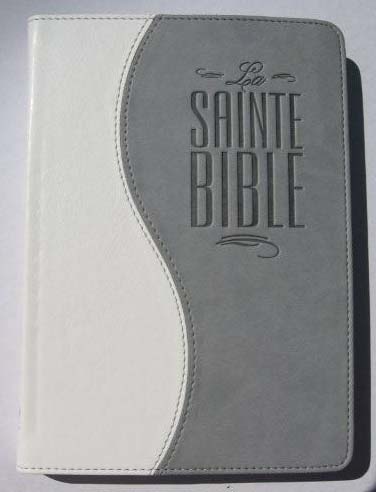 Bible Segond 1880 révisée, compacte, duo blanc gris - Esaïe 55, couverture souple, vivella