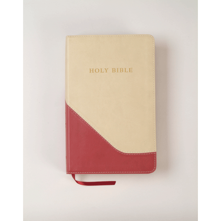 Anglais, Bible King James Version, très gros caractères, duotone rouge/sable