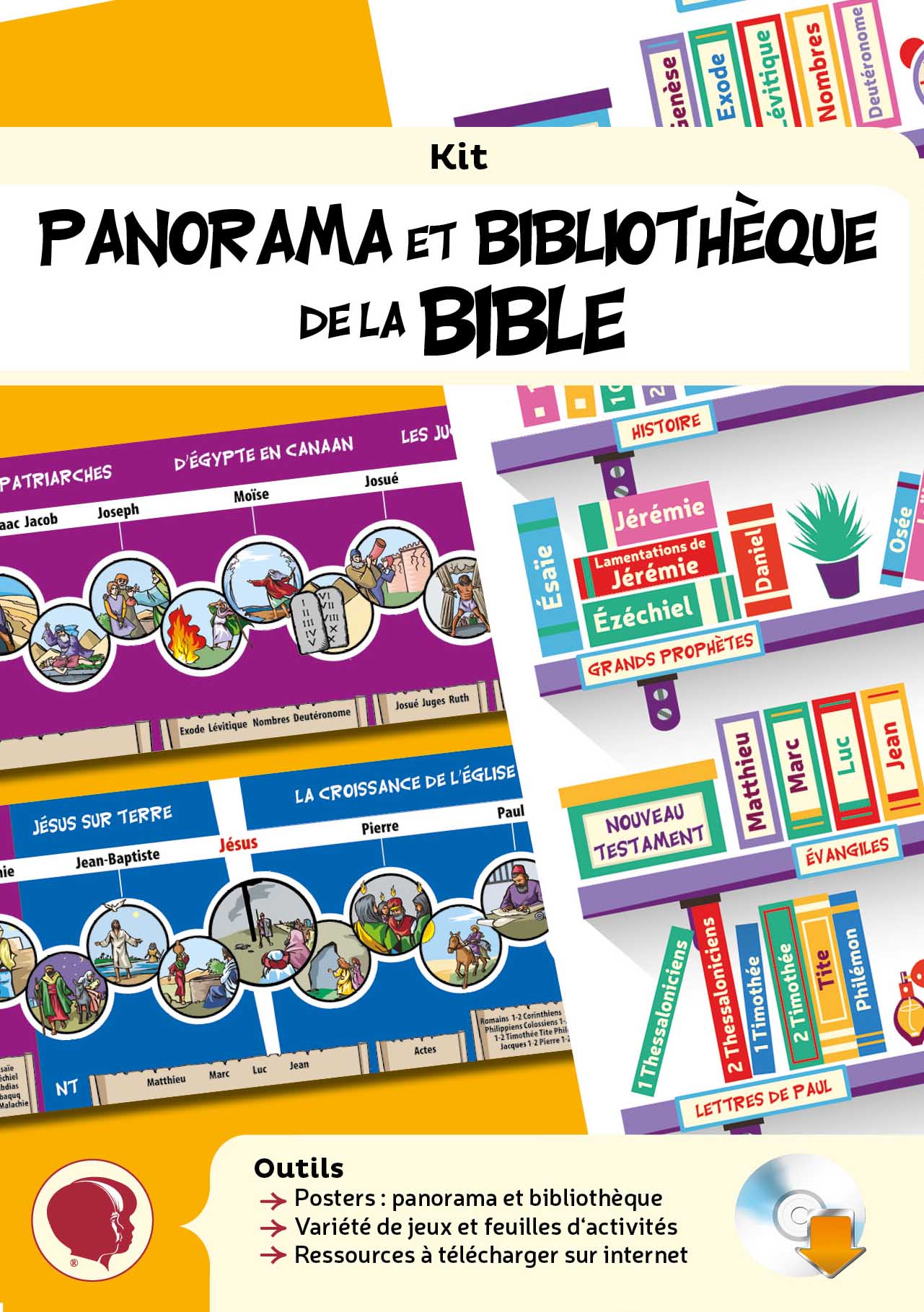 Panorama et bibliothèque de la Bible - Kit