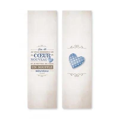 Marque-page magnétique Mot d'ordre 2017 - "Dieu dit : Je vous donnerai un cœur nouveau […]" Ez 36:26