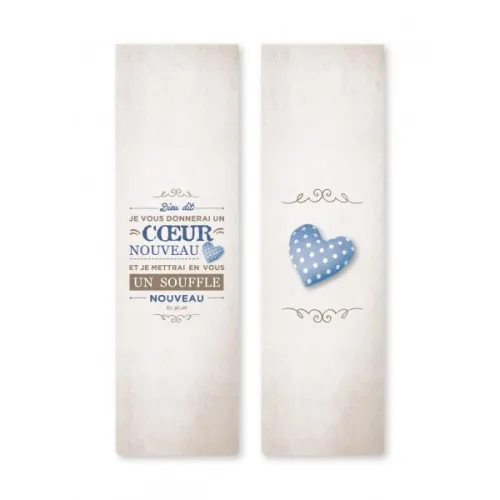 Marque-page magnétique Mot d'ordre 2017 - "Dieu dit : Je vous donnerai un cœur nouveau […]" Ez 36:26