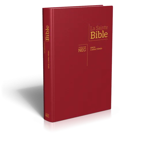 Bible Segond NEG, gros caractères, bordeaux - Couverture rigide, Skyvertex bordeaux