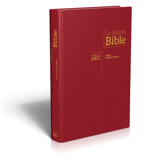 Bible Segond NEG, gros caractères, bordeaux - Couverture rigide, Skyvertex bordeaux