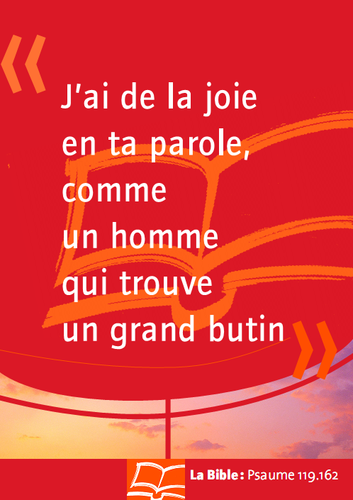 J'ai de la joie en ta parole - affiche