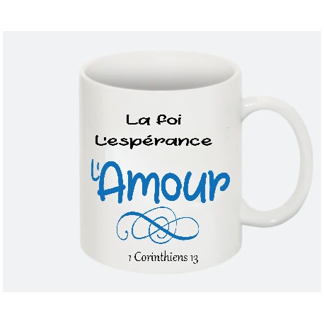 Mug "L'Amour" 1 Corinthiens 13