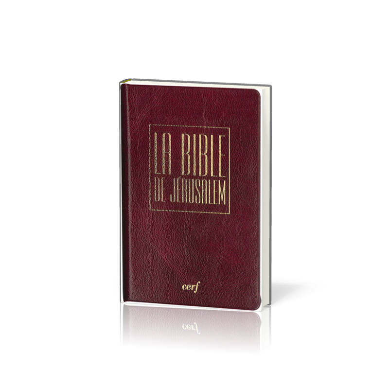 Bible de Jérusalem, de poche, bordeaux - couverture souple, avec étui, flexa