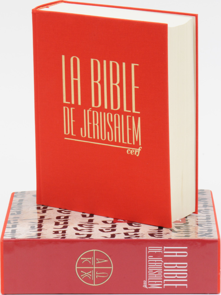 Bible de Jérusalem, major, rouge - couverture rigide, toilée, avec étui