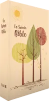 Bible Segond 1910 - compacte, arbre et soleil, souple similicuir, couverture illustrée, tranches or