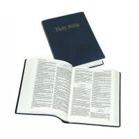 Anglais, Bible KJV, moyen format, souple, bleue marine