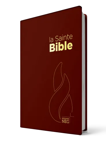 Bible Segond NEG, compacte, grenat - couverture souple, flexa