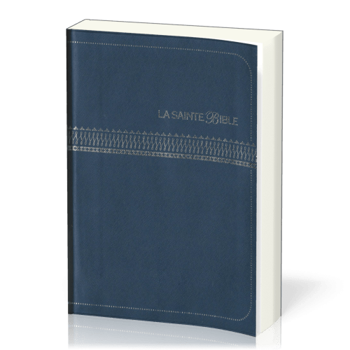Bible Segond 1910, gros caractères, bleue - couverture souple, flexa