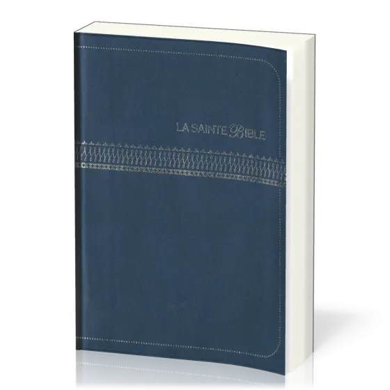 Bible Segond 1910, gros caractères, bleue - couverture souple, flexa