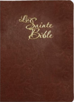 Bible Segond 1910, gros caractères, marron - couverture souple, tranche or, onglets