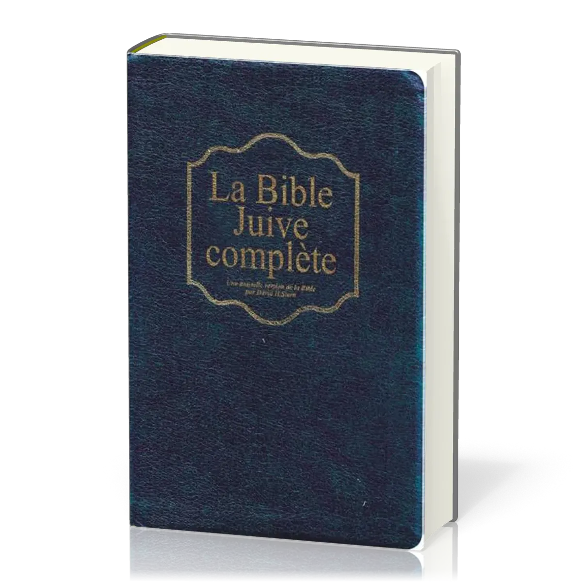 Bible Juive complète - couverture souple bleue marine, fibrocuir, tranche or et onglets