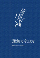 Bible d'étude Semeur 2015 - couverture souple bleue, tranche blanche